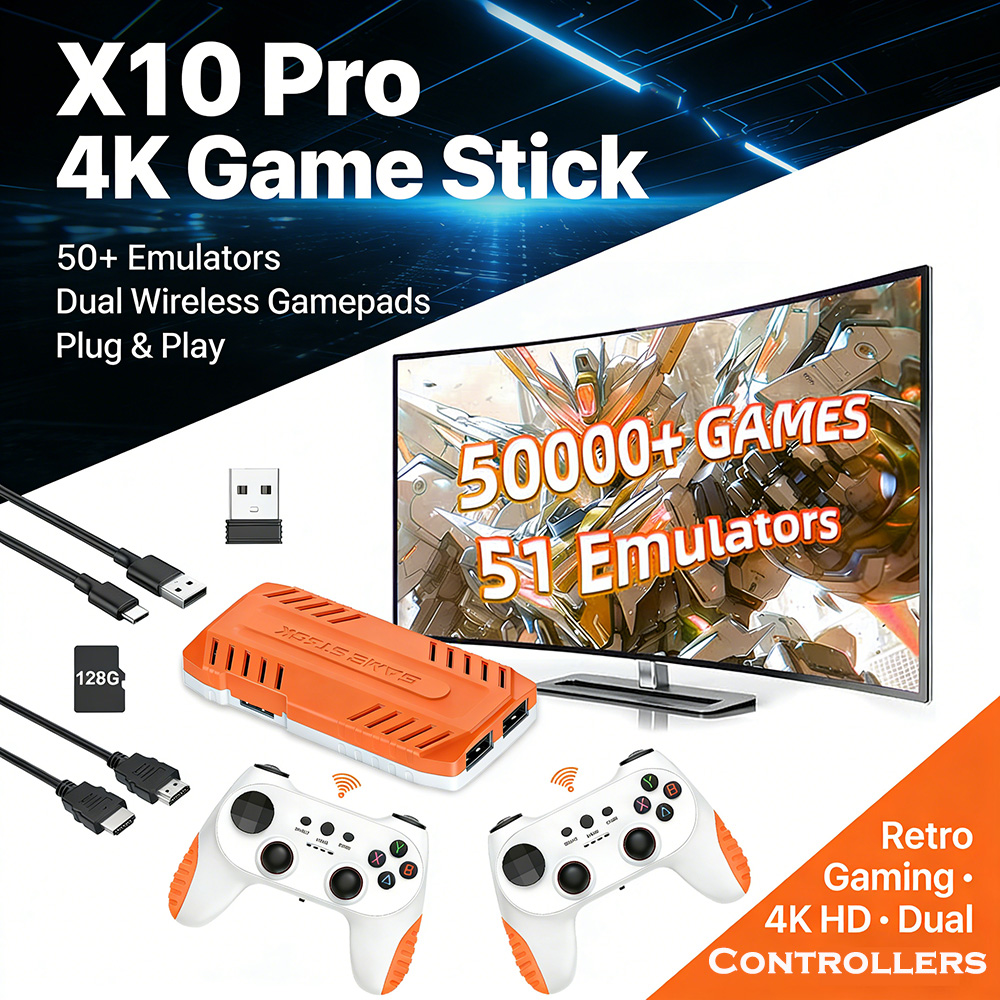Retro Gaming Mister - GamePulseX10 Pro 4K Game Stick 128G