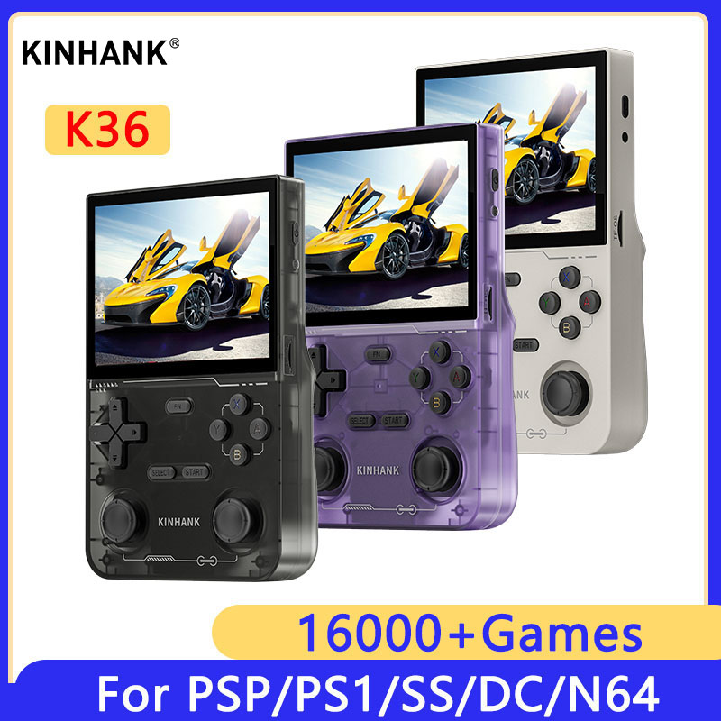 Retro Gaming Console Handheld - KINHANK K36 Console de jeu vidéo
