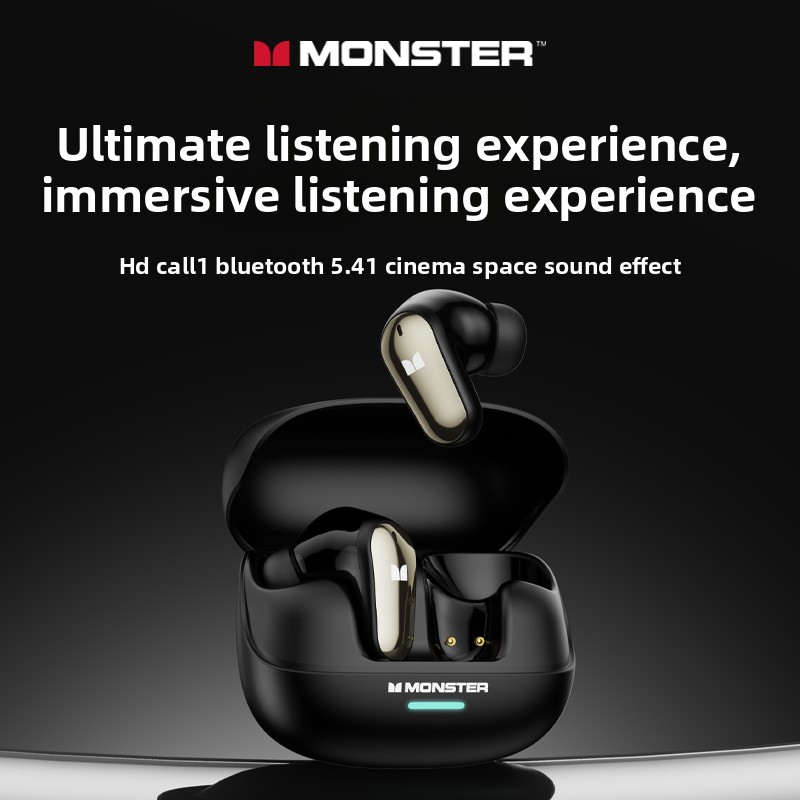 Retro Gaming Headset - Nouveau Monster MQT52 TWS sans fil