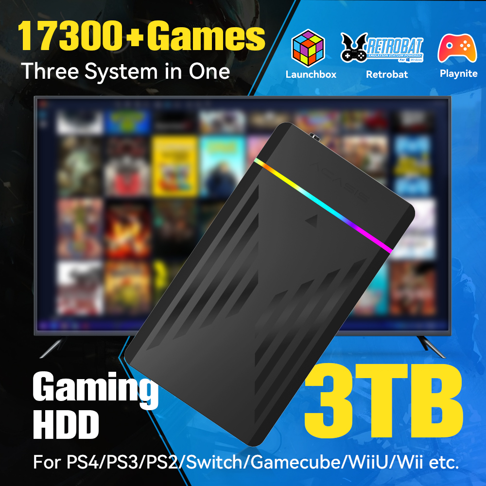 Retro Gaming Ps3 - Boîte de lancement de disque dur