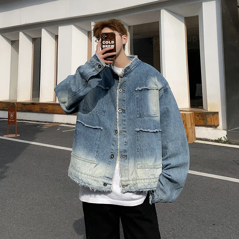 Veste en jean déchirée style h - Retro Gaming Jacket avis et prix