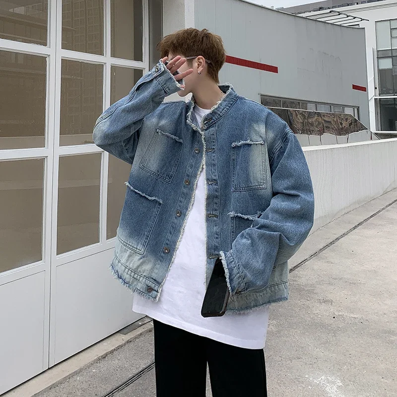 Veste en jean déchirée style h - Retro Gaming Jacket avis et prix