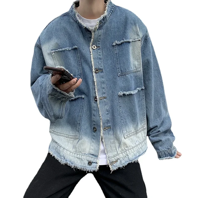 Veste en jean déchirée style h - Retro Gaming Jacket avis et prix