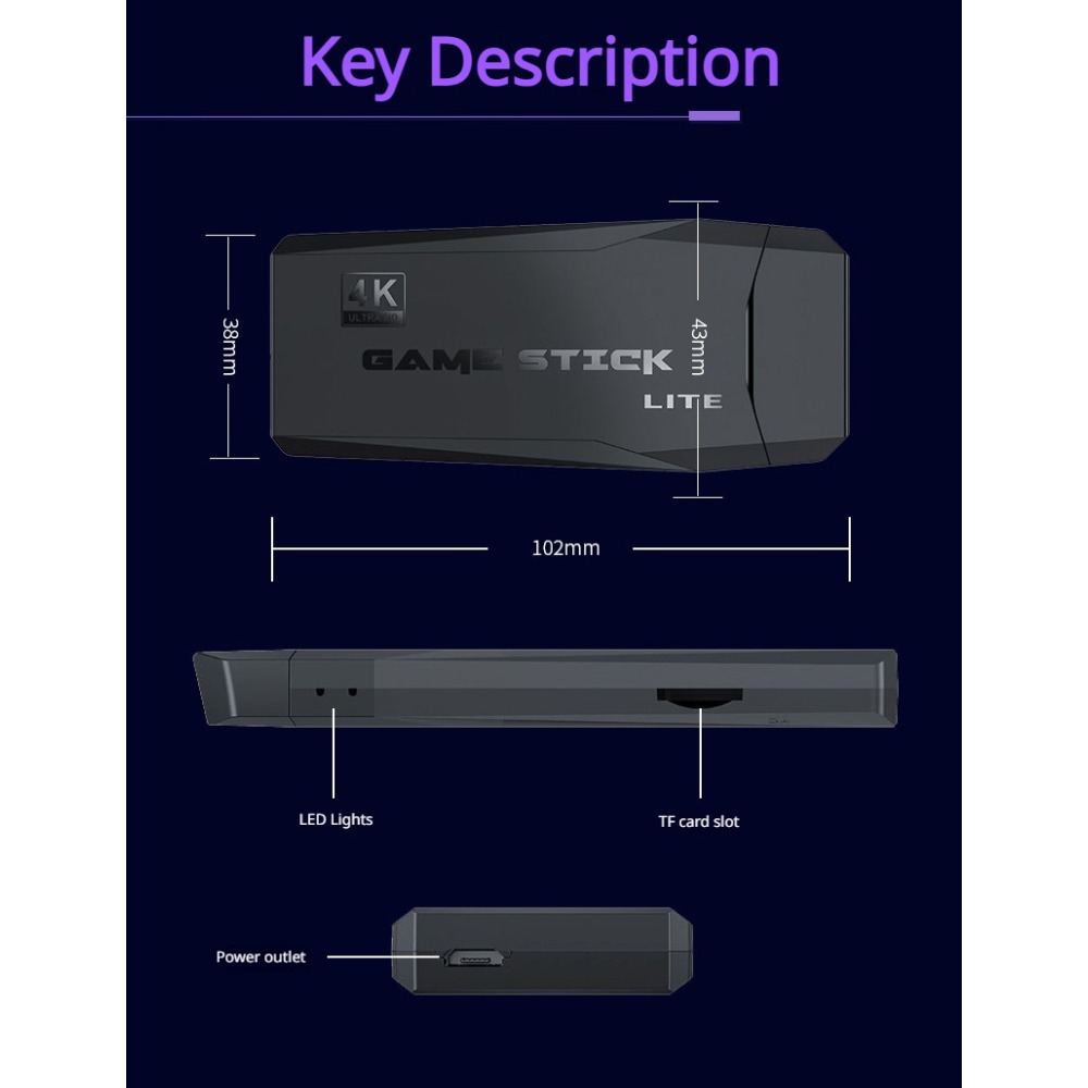 Console de jeu rétro portable  - Retro Gaming Hdmi Stick avis et prix