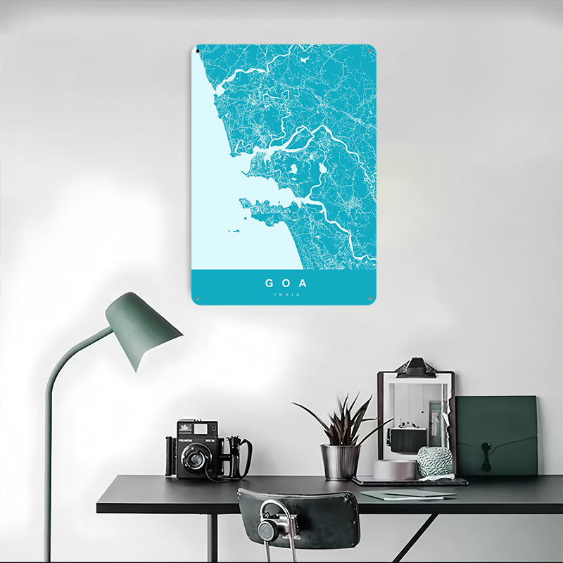 Affiche imprimée Carte de Goa  - Retro Gaming India avis et prix