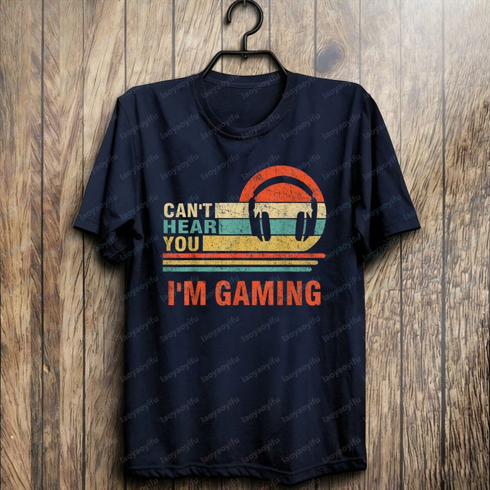 T-shirt drôle pour gamer : Cas - Retro Gaming Headset avis et prix
