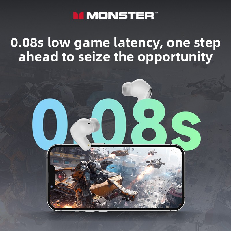 Nouveau Monster MQT52 TWS sans - Retro Gaming Headset avis et prix